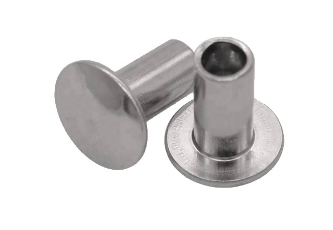 Countersunk head semi-tubular rivets 