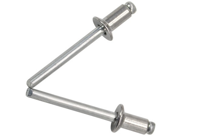 Open end countersunk head blind rivet