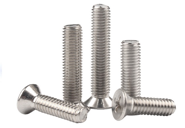 Cross recessed countersunk head screws 