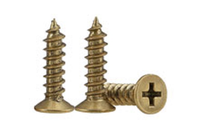 Copper countersunk head tapping screws 