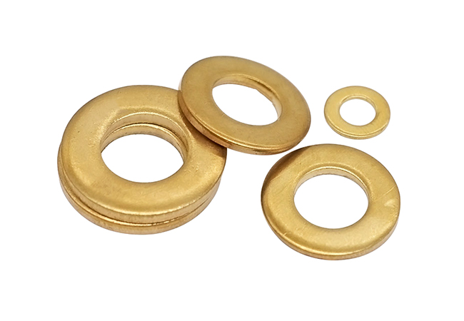 Copper flat washers