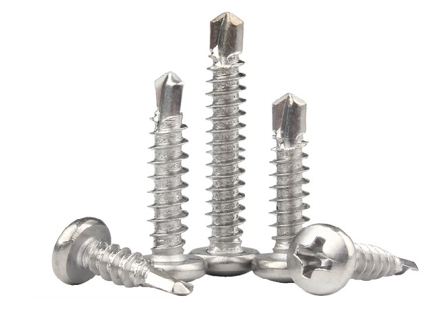 Cross recessed pan head self-drilling screws 