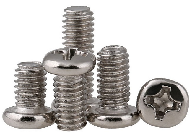 Cross recessed pan head screws 